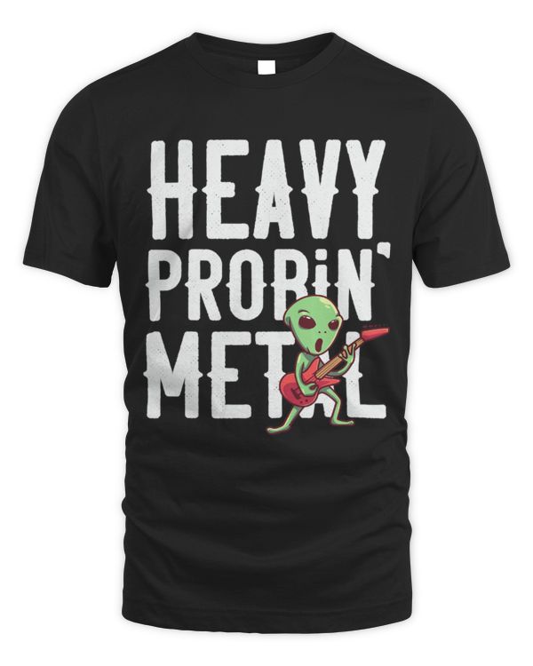 Funny Guitar Heavy Metal Guitar Alien Probe Funny Meme UFO Rock Guitarist