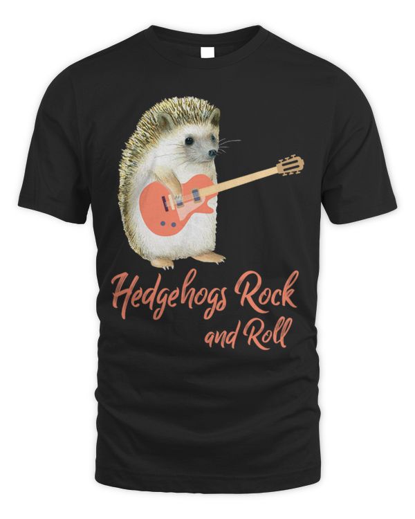 Funny Guitar Hedgehog Gift Funny Hedgehogs Hedgehogs Rock and Roll Hedgehogs with Guitarist