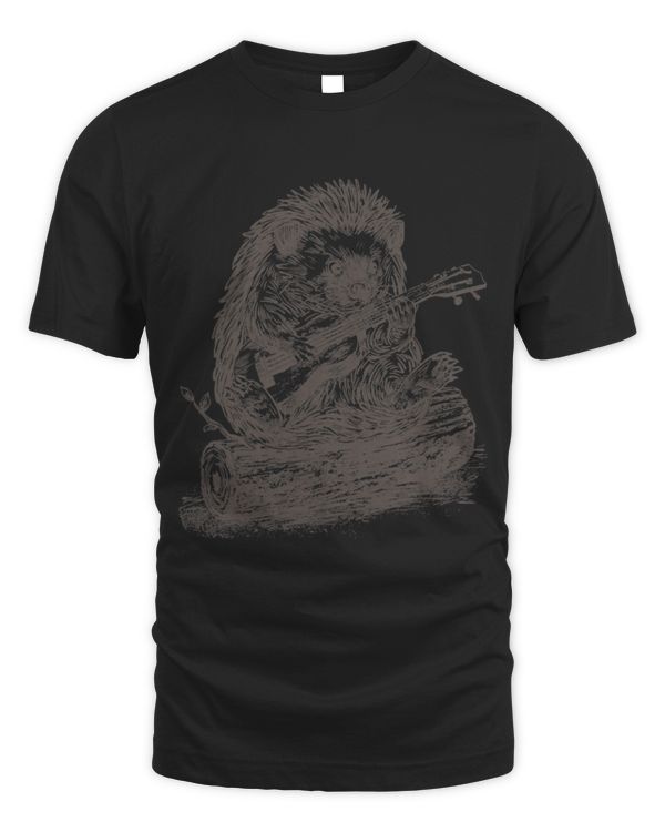 Funny Guitar Hedgehog Gift Funny Hedgehogs Playing Guitar Guitarist Musician Bassist