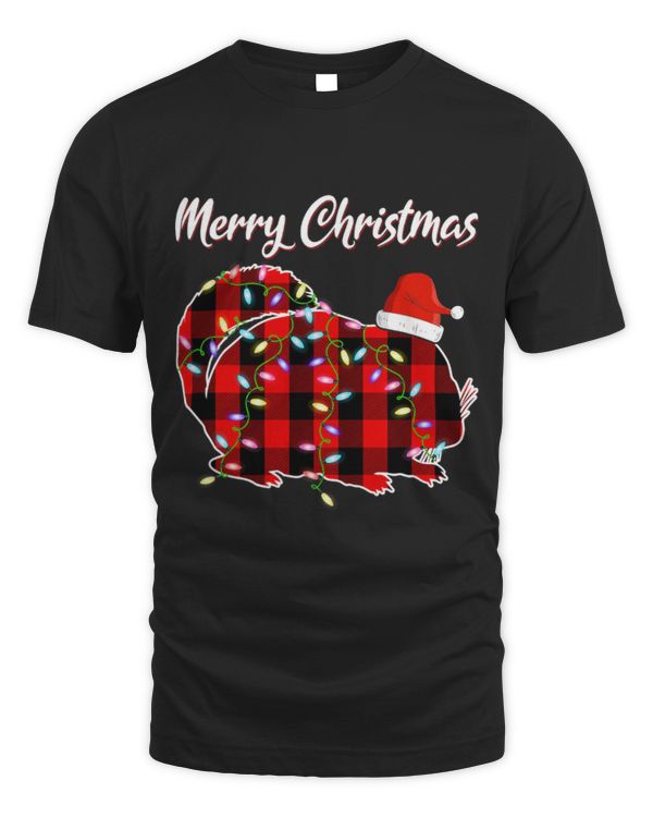 Chinchilla Mammal Xmas Lights Santa Ugly Christmas Sweater