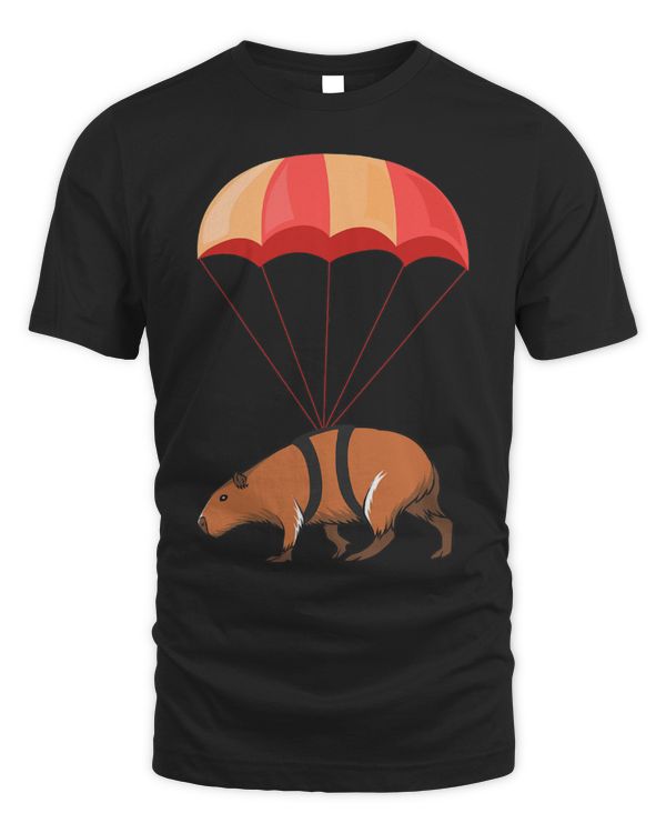 Capybara Mammal Skydiving Gift Parachuting Capybara for Capybara Lovers