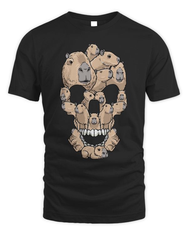 Capybara Mammal Skull Funny Men Women