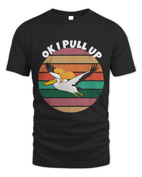 Capybara Mammal sits on Pelican Ok I Pull Up Meme
