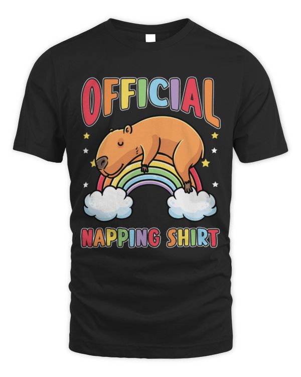 Capybara Mammal Sleeping Capybara Rainbow Pajama Napping Capybara Rodent