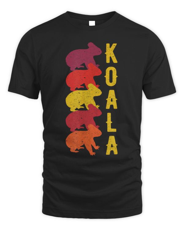 Koala Pet Australia Day Retro Vintage Silhouettes