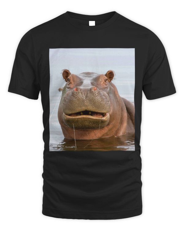 Hippo Pet Showing Off Cute and Funny Face Animal Lovers Novelty