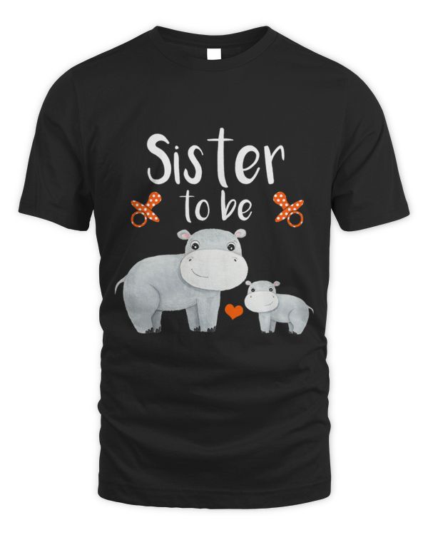 Hippo Pet Sister To Be Hippo Baby Shower Cute Animal