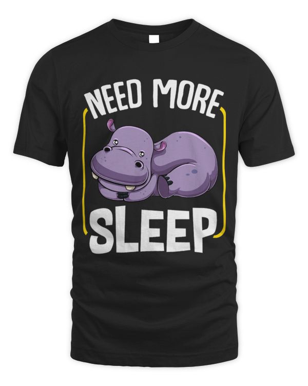 Hippo Pet Sleeping Hippo Bedtime Laziness Lazy Tired Sarcastic