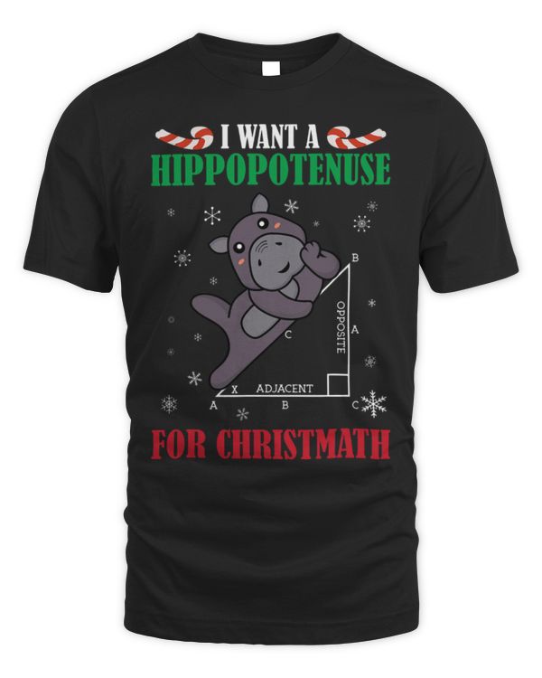 Hippo Pet I Want A Hippopotenuse For Christmath Math Xmas Pajama 21
