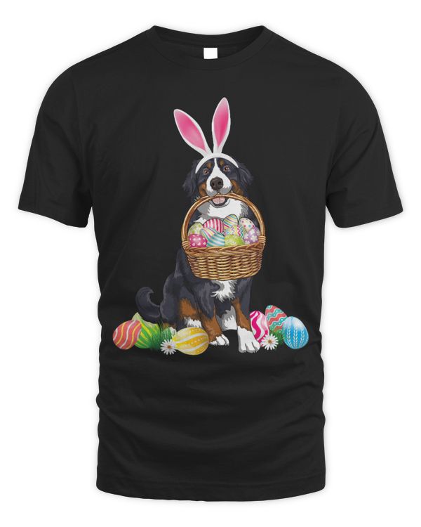 Easter Cute Bernese Mountain Dog Lover Bunny Eggs Easter