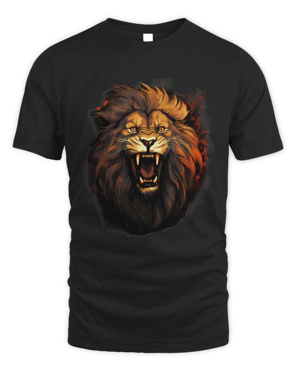 Lion Pet Animal Art Portrait Wildlife Savanna Artwork Safari