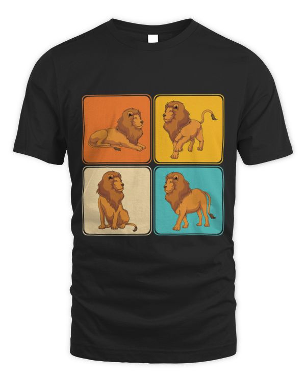 Lion Pet Animal King Pop Art Africa Safari Lion