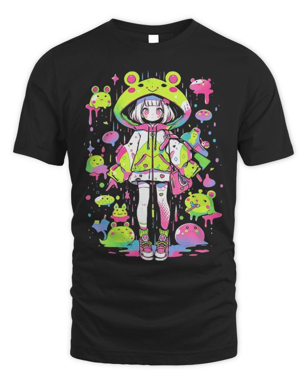 Frog Pet Kawaii Chibi Frog Girl Decora Kei Anime Manga Harajuku