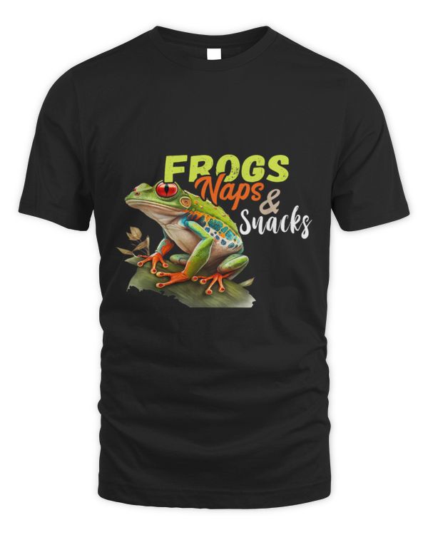 Frog Pet Naps And Snacks Rainforest Amphibian Red Eyed Tree Frog