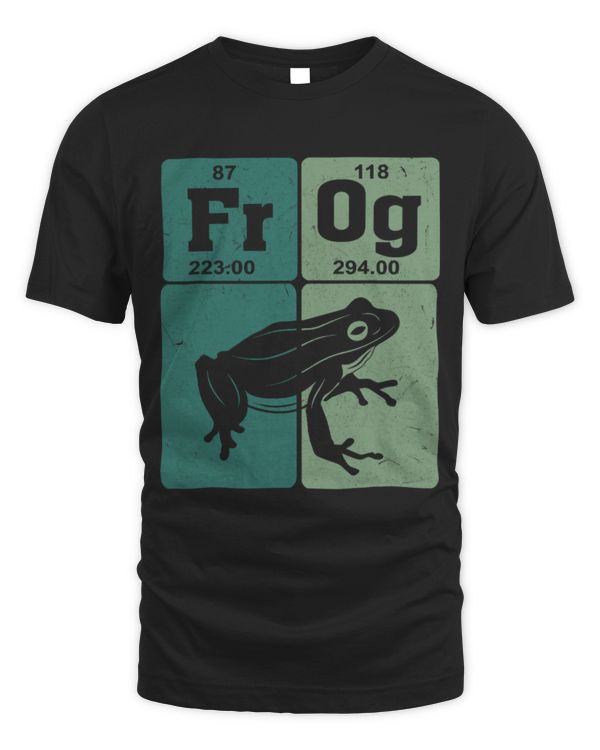 Frog Pet Periodic Table Elements Herpetologist Frog Lover Retro
