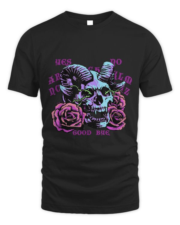 Pastel Goth Baphomet Demon Satanic Devil Goat Skull Satanic 76