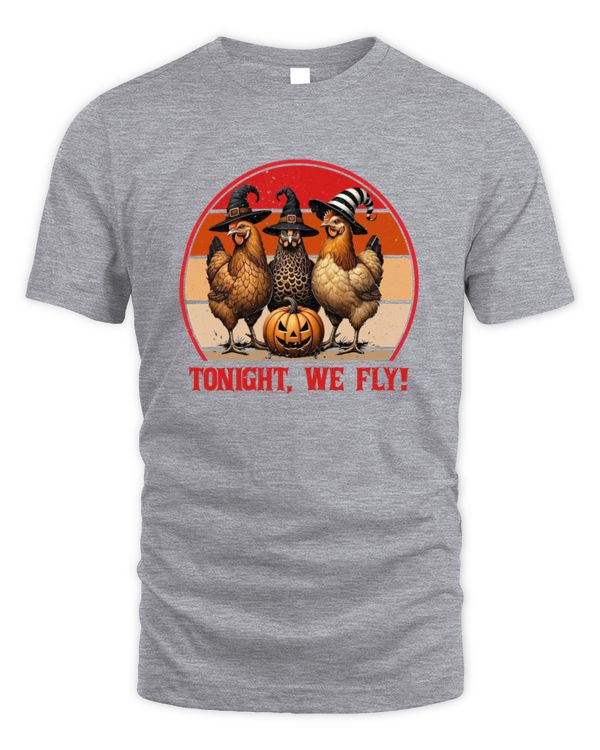 Tonight We Fly Funny Chicken Halloween