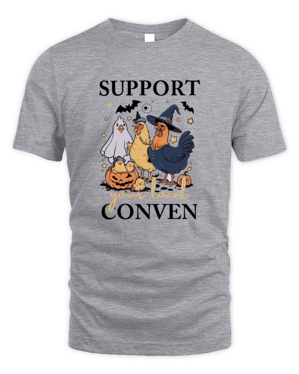 Chicken Support Your Local Coven Witch Farm Lover