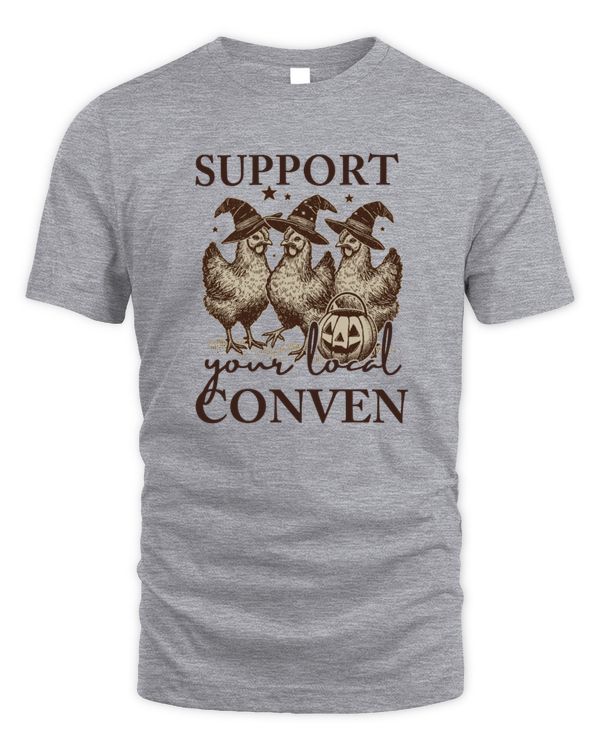 Chicken Support Your Local Coven Witch Farm Lover
