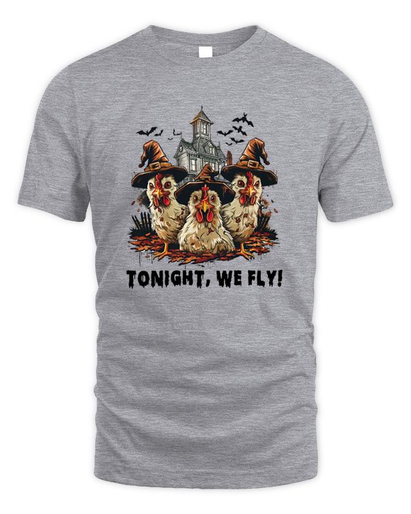 Tonight We Fly Funny Chicken Halloween