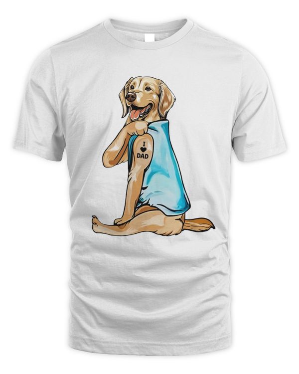 I Love Dad Golden Retriever