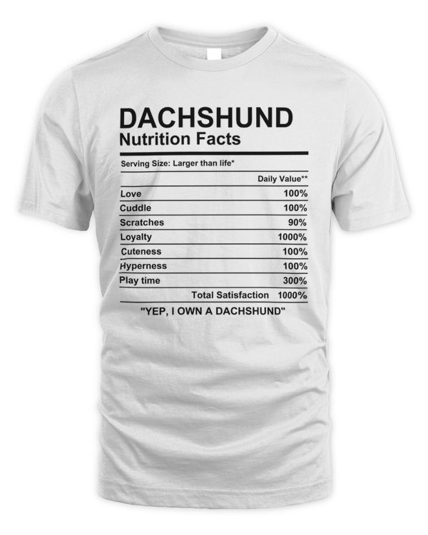 Dachshund Nutrition Facts