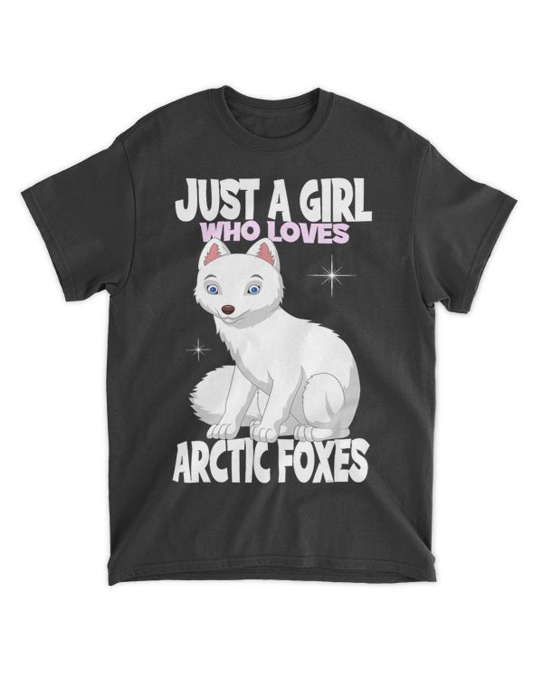Just A Girl Who Loves Arctic Foxes I Kids Girl Fox