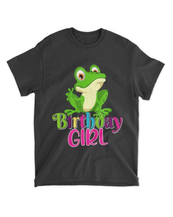 Kids Birthday Frog Lover Girls Frog Birthday Girl