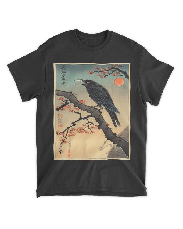 japanese art japanese woodblock art print crow kyosai 1