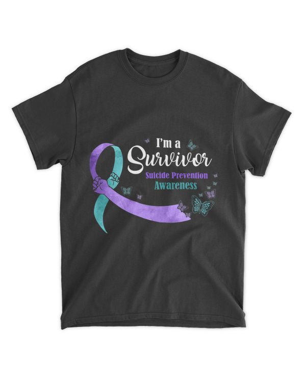 Butterfly Im A Survivor Suicide Prevention Awareness