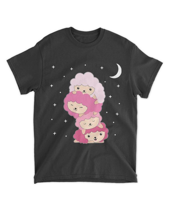Cute Sheep Kawaii Lamb Animal Lover Teen Girls Kids