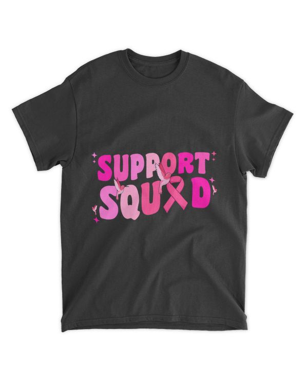 Hummingbird Breast Cancer Awareness Support Squad Groovy Mom