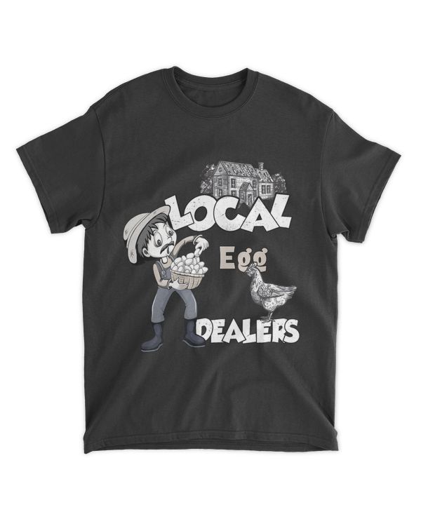Local Egg Dealer Funny Costume Chicken Lover Farm Farmer