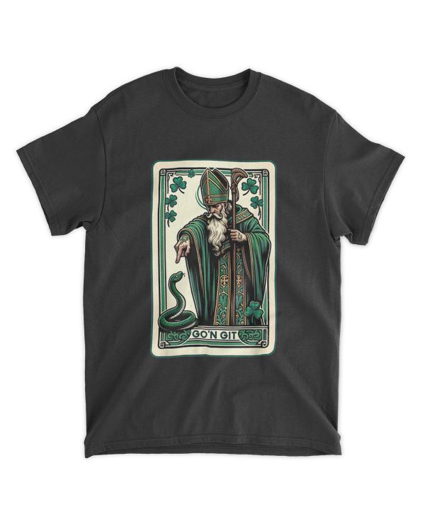 Tarot Card Funny St Patricks Day Tee Go39n git st