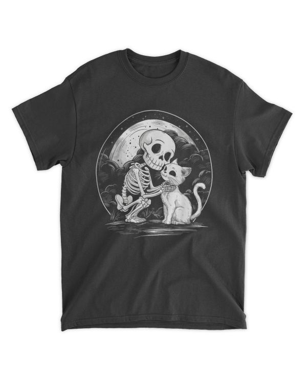 Skeleton Cat Skull Kitty Cute Goth Halloween Costume