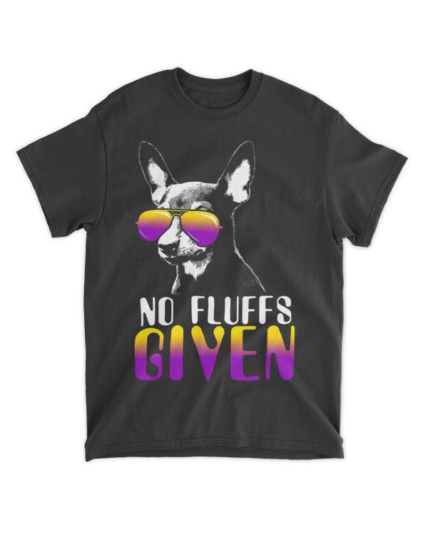 No Fluffs Given Miniature Pinscher Sunglasses Cute Min Pin T-Shirt