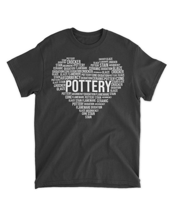 Pottery Heart Ceramist Earthenware Sculpting Handmade Gift T-Shirt