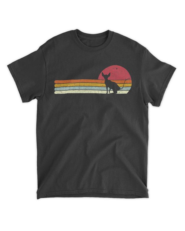 Sunset Sphynx Silhouette for Sphinx Cat Owners T-Shirt