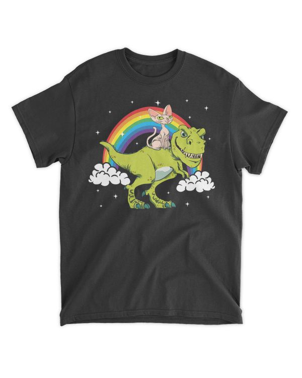 Sphynx Cat Kitten T Rex Dinosaur Tyrannosaurus Tshirt Gift