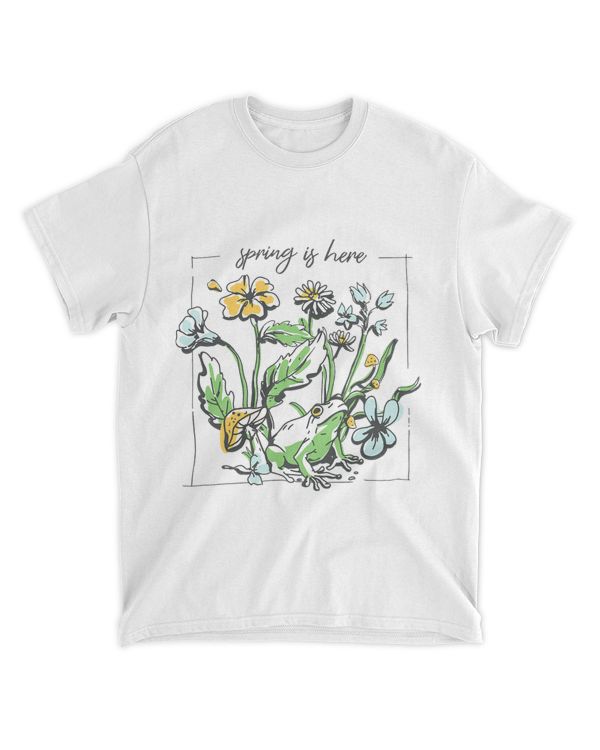 Cottagecore Aesthetic Frog Drawing Retro