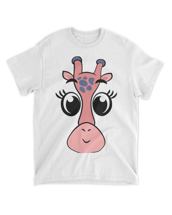 Cute Giraffe Kawaii cartoon animal face kids