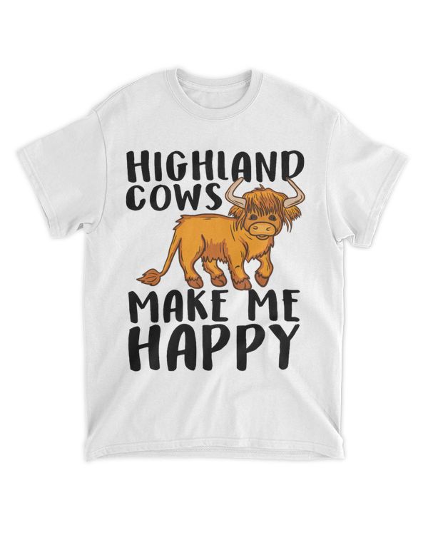 Funny Highland Cow Gift Men Women Cute Scottish Cow Lover