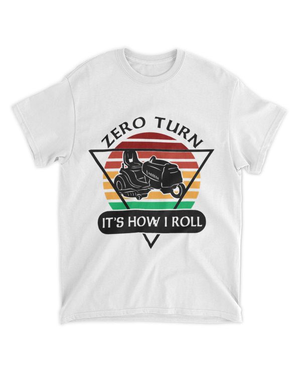 Funny Zero Turn Lawn Mower Vintage Sunset Yard Work Tractor 21