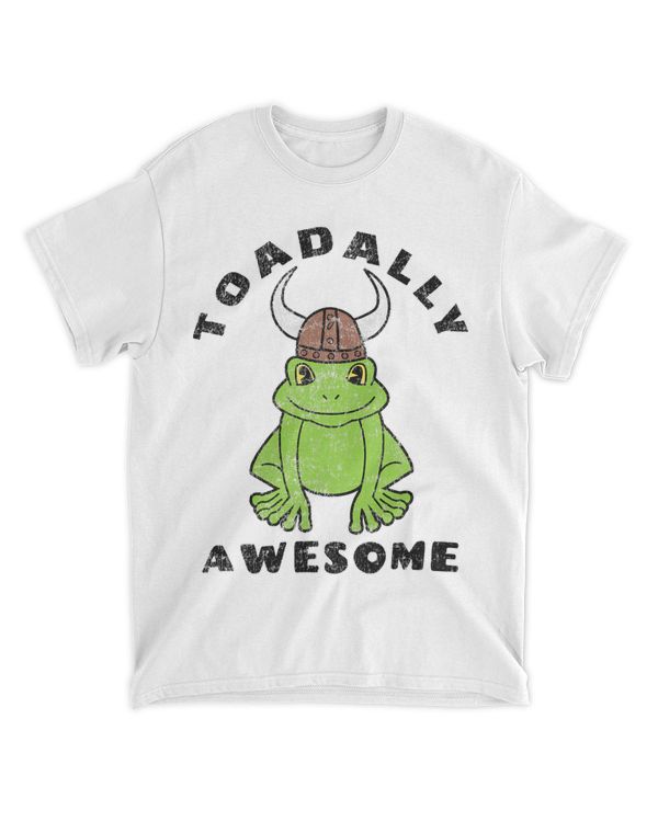 Toadally Awesome Viking Frog 2Vintage Toad Frog Pun