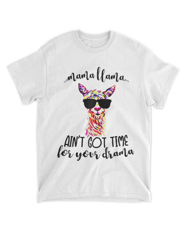 womens mama llama aint got time 2your drama slogan graphic