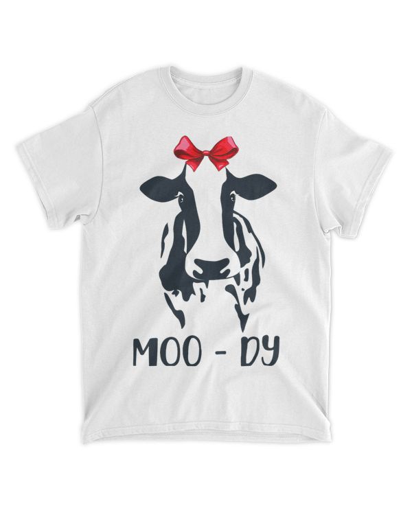 Funny Cow lover tee Moo Dy 2Funny Moody Cow With Bandana