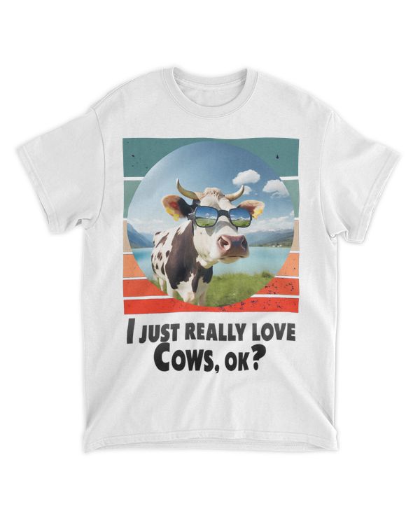 Funny cow with sunglasses funny cows