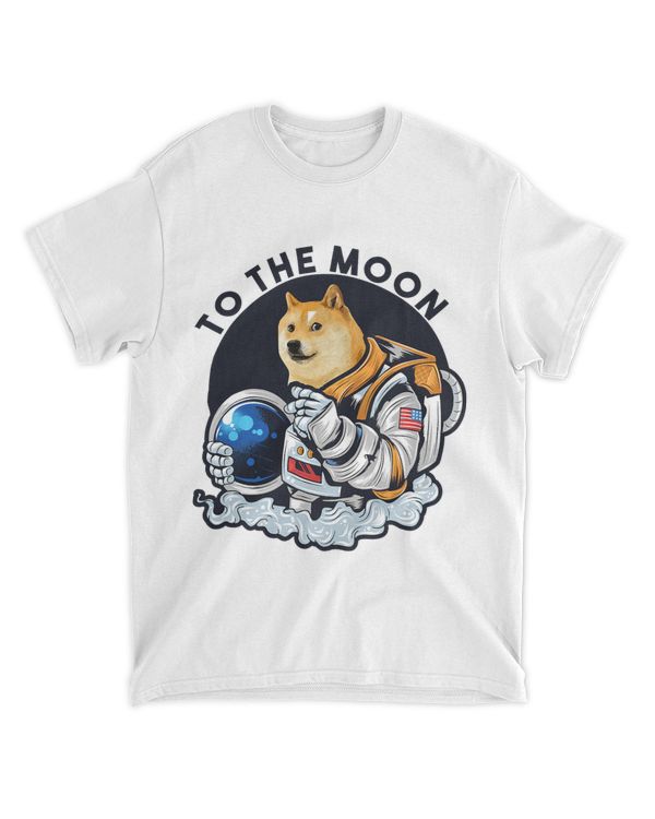 Funny Dogecoin To The Moon Crypto Doge Cryptocurrency
