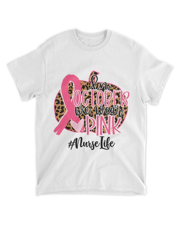 CNA Life Nurse Pink Ribbon Pumpkin Breast Cancer Awareness