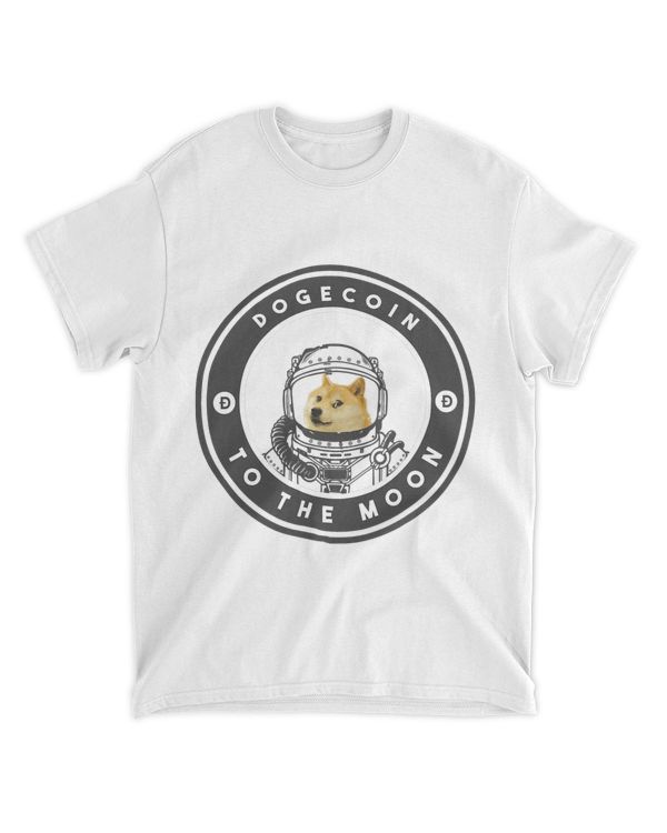 Funny Dogecoin To The Moon Shiba Inu Dog In Space Crypto.